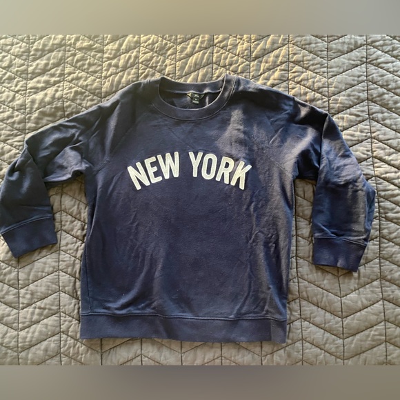 J. Crew Tops - JCrew New York Sweatshirt Size M